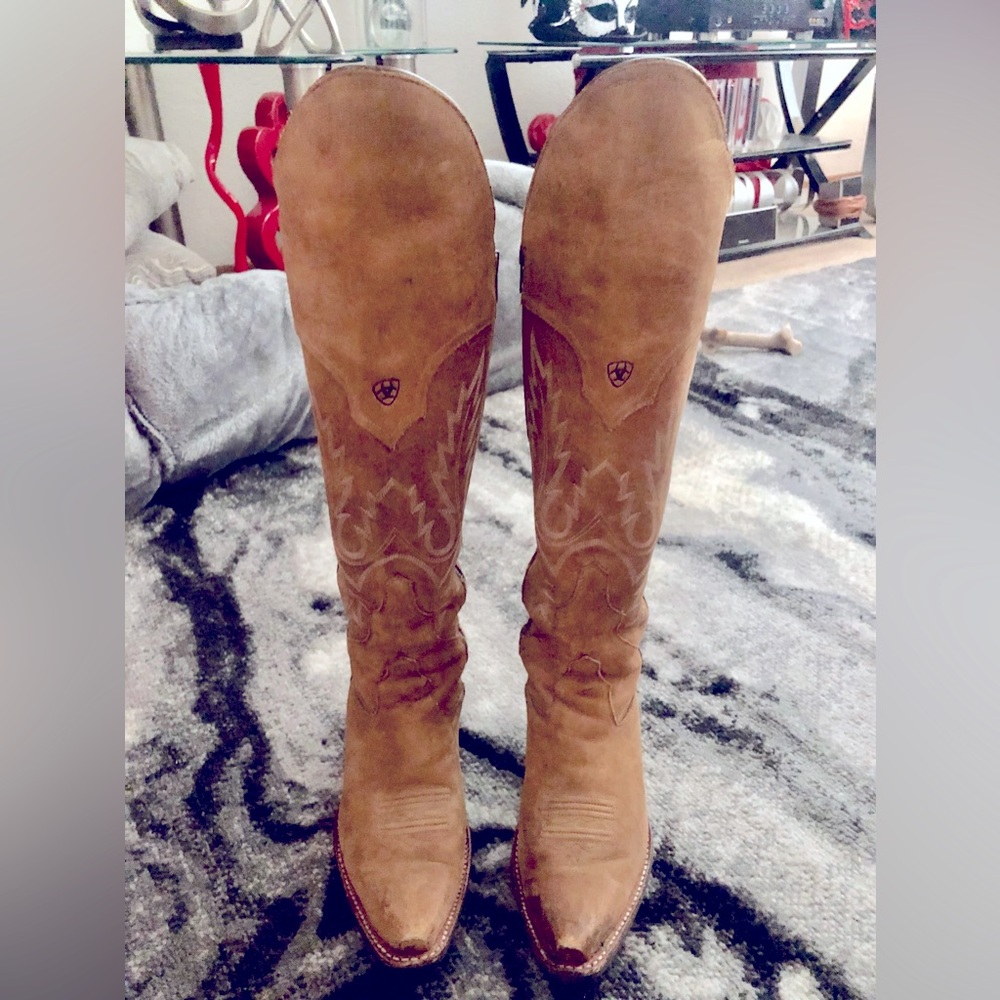 Ariat Murrieta Knee High Cowboy Western Genuine Leather Boots 8B